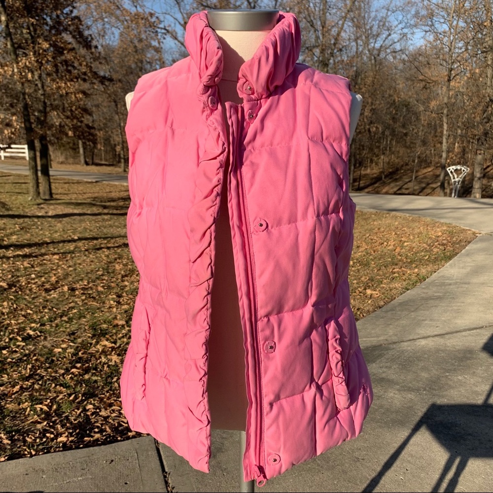 Lilly Pulitzer puffer pink vest